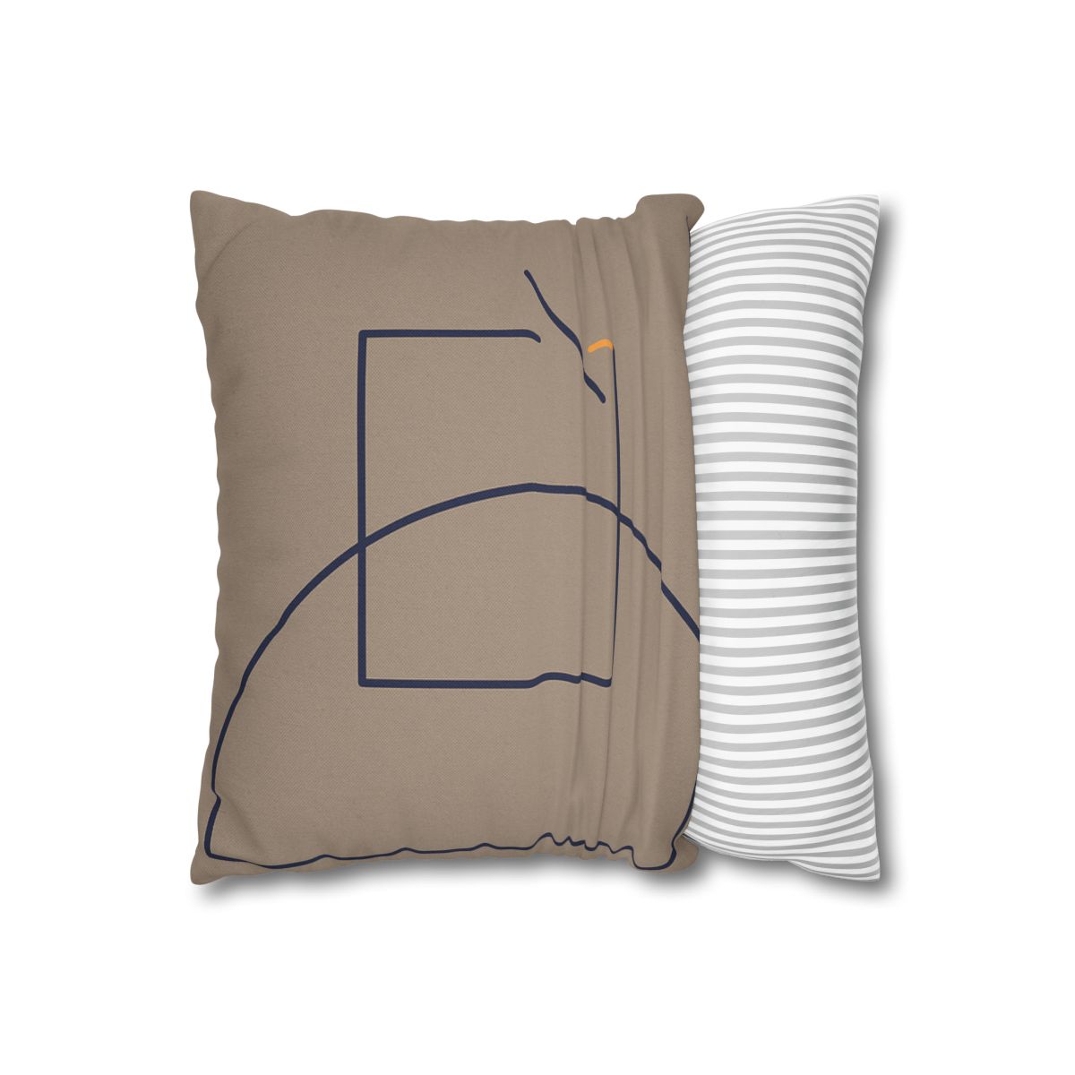 Corner Arc With Nested Open Square trendy patterned pillow cases