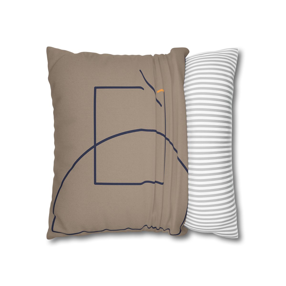 Corner Arc With Nested Open Square trendy patterned pillow cases