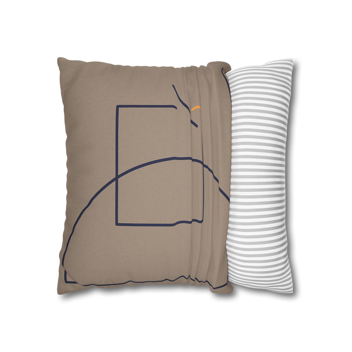 Corner Arc With Nested Open Square trendy patterned pillow cases