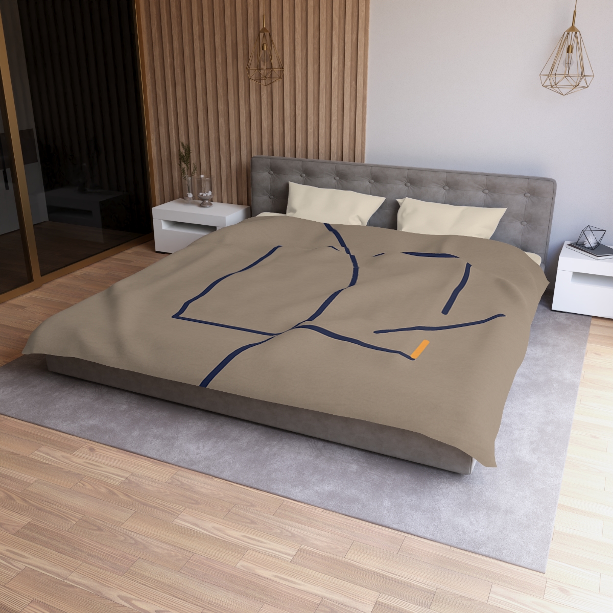 Corner Arc With Nested Open Square warm winter duvets