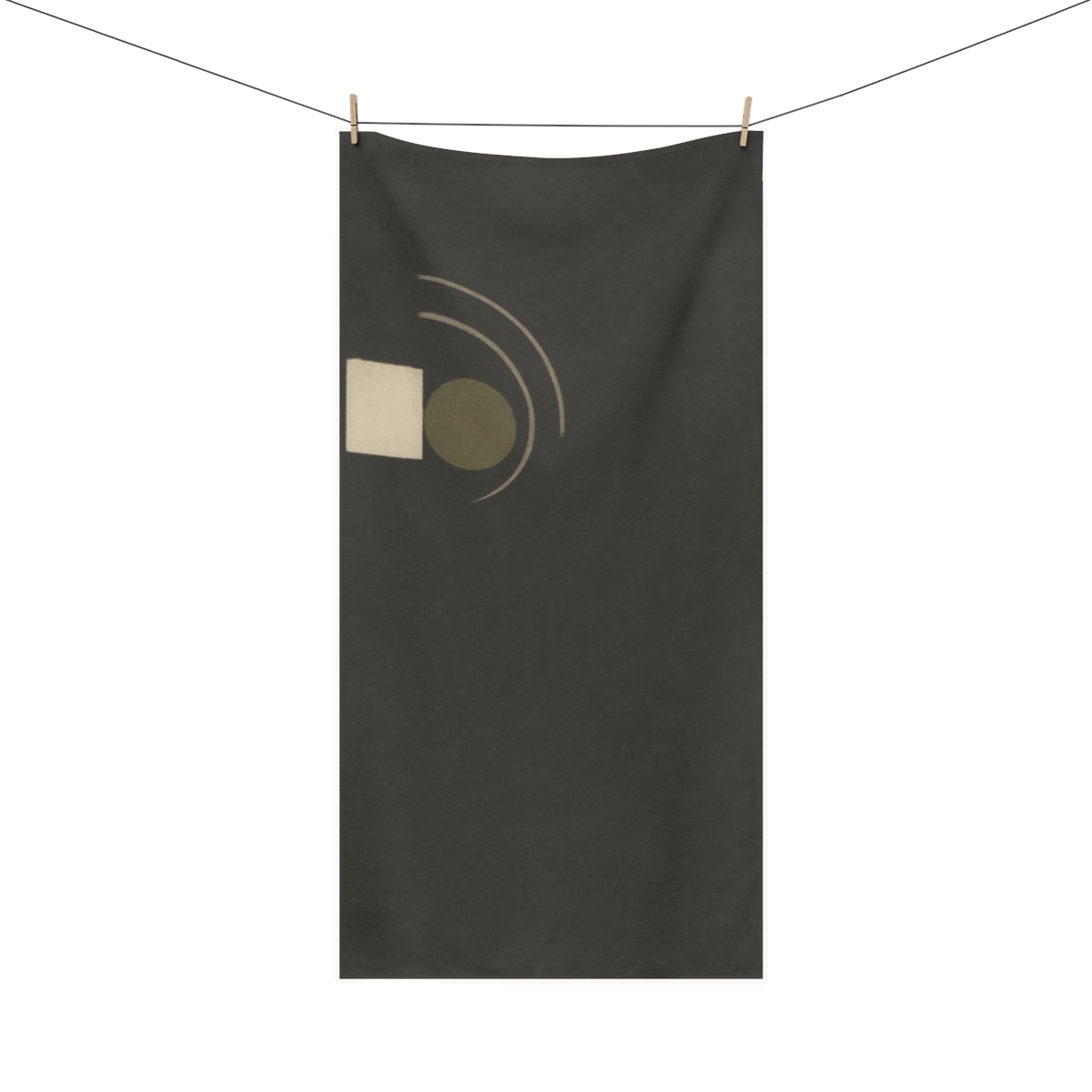 Corner Cluster With Two Arcs stylish beach towels