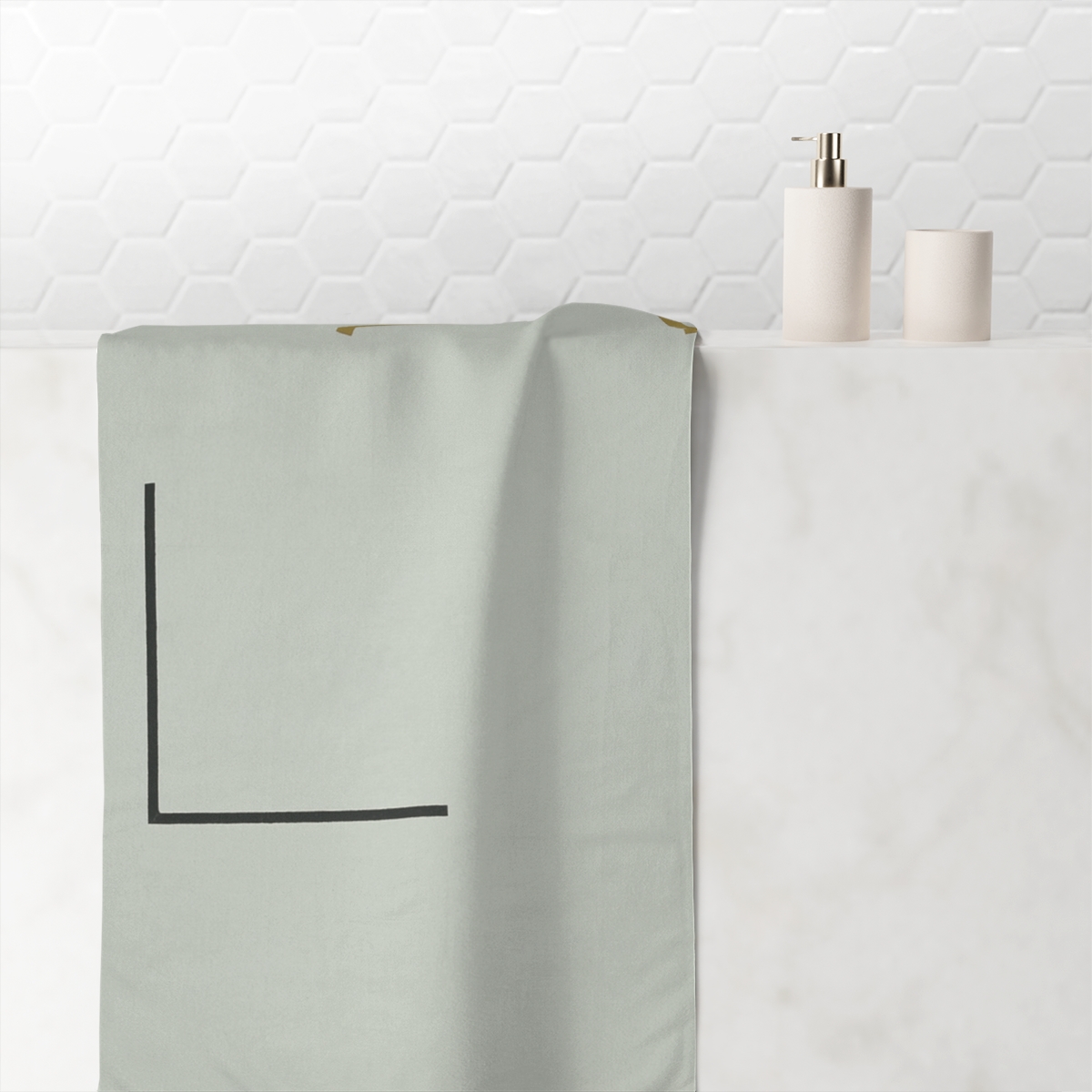 Corner Frame Arc Balance soft cotton towels