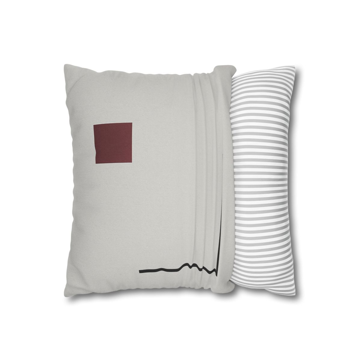 Corner Frame With Floating Square trendy patterned pillow cases