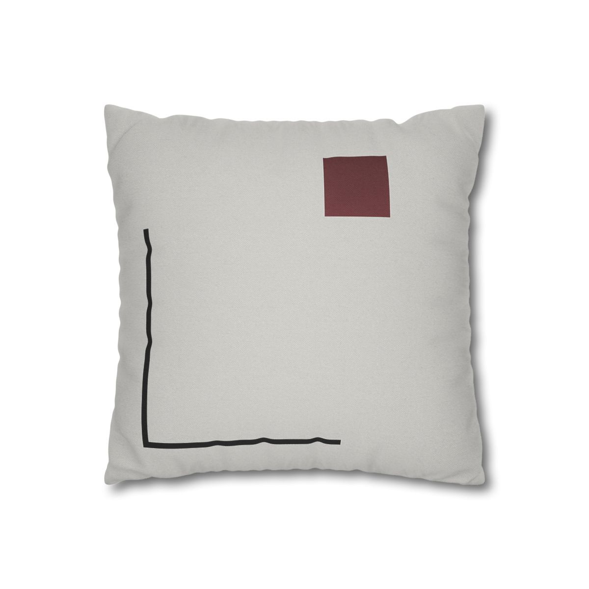 Corner Frame With Floating Square trendy patterned pillow cases