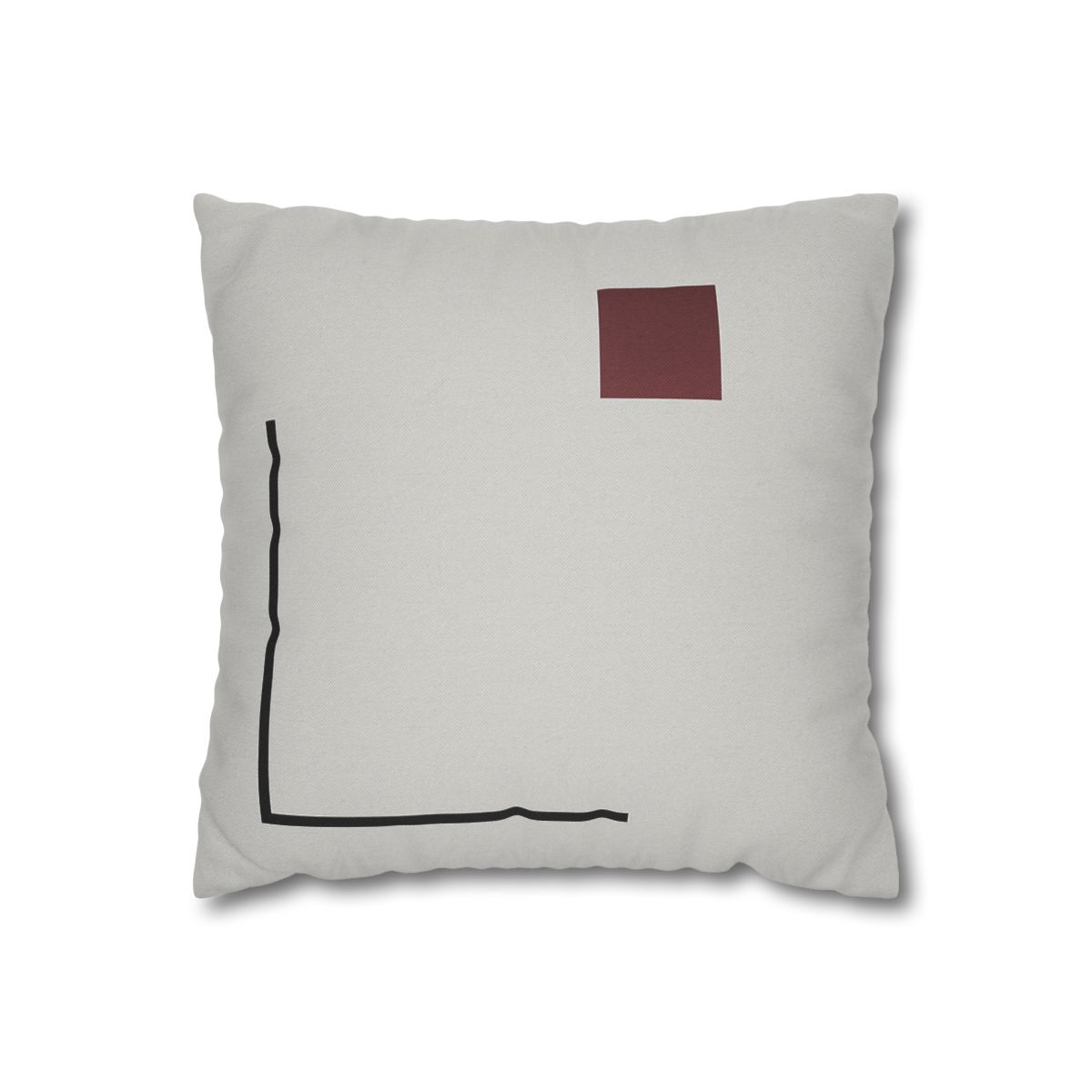 Corner Frame With Floating Square trendy patterned pillow cases