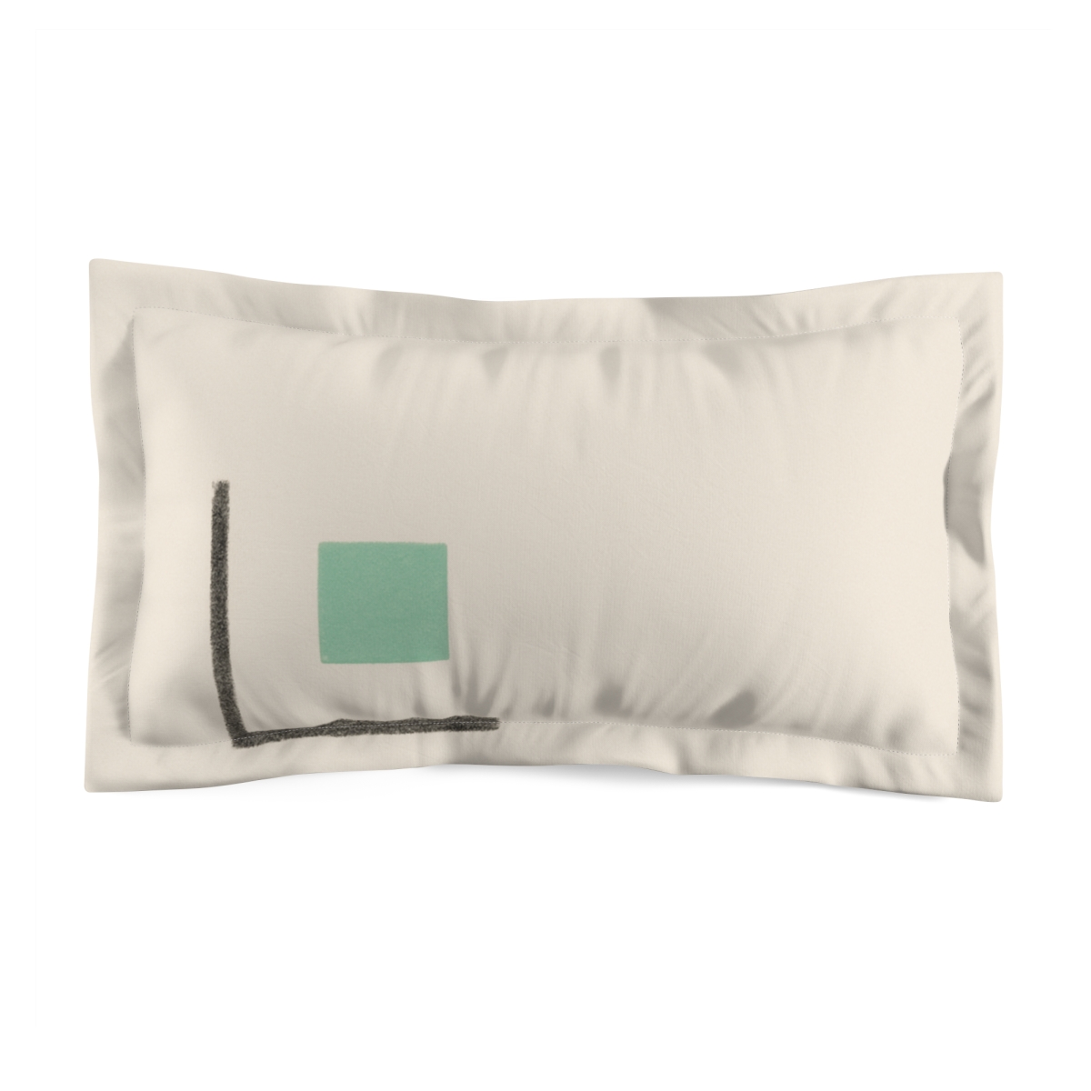 Corner Frame With Offset Square soft plush pillows