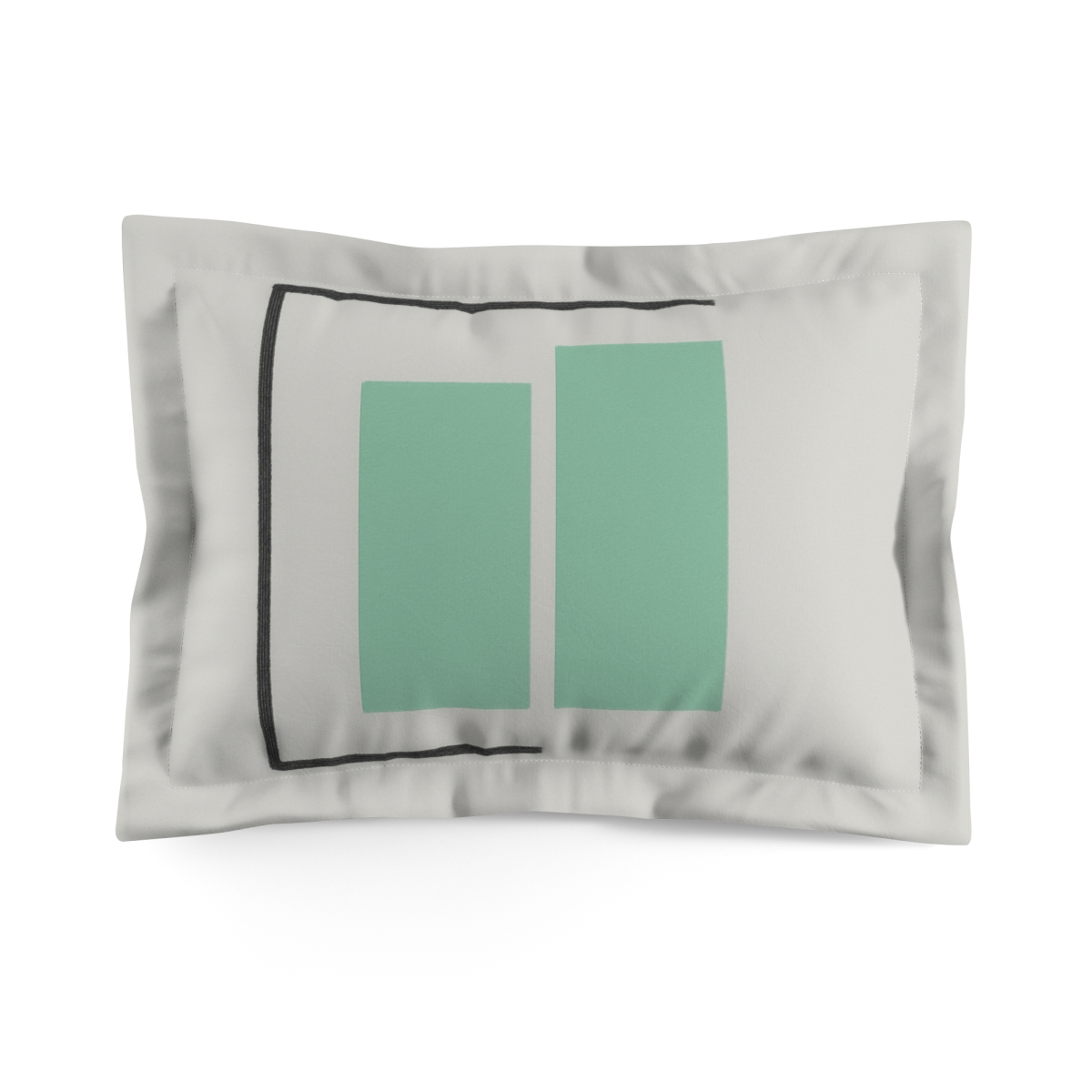 Corner Frame With Twin Blocks trendy accent pillows