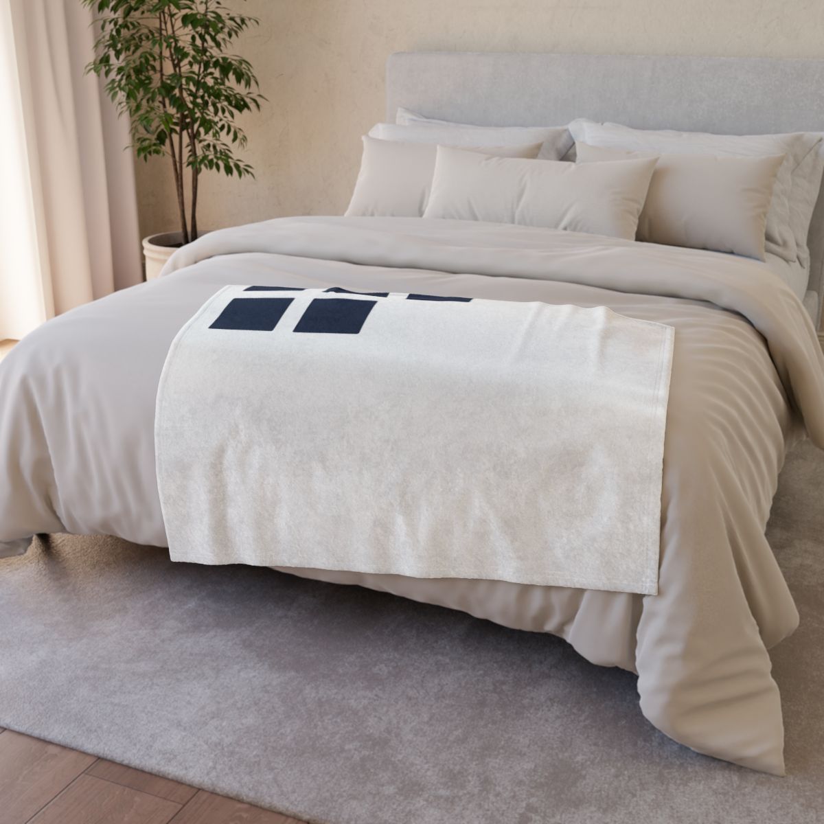 Corner Grid With Missing Star trendy patterned blankets