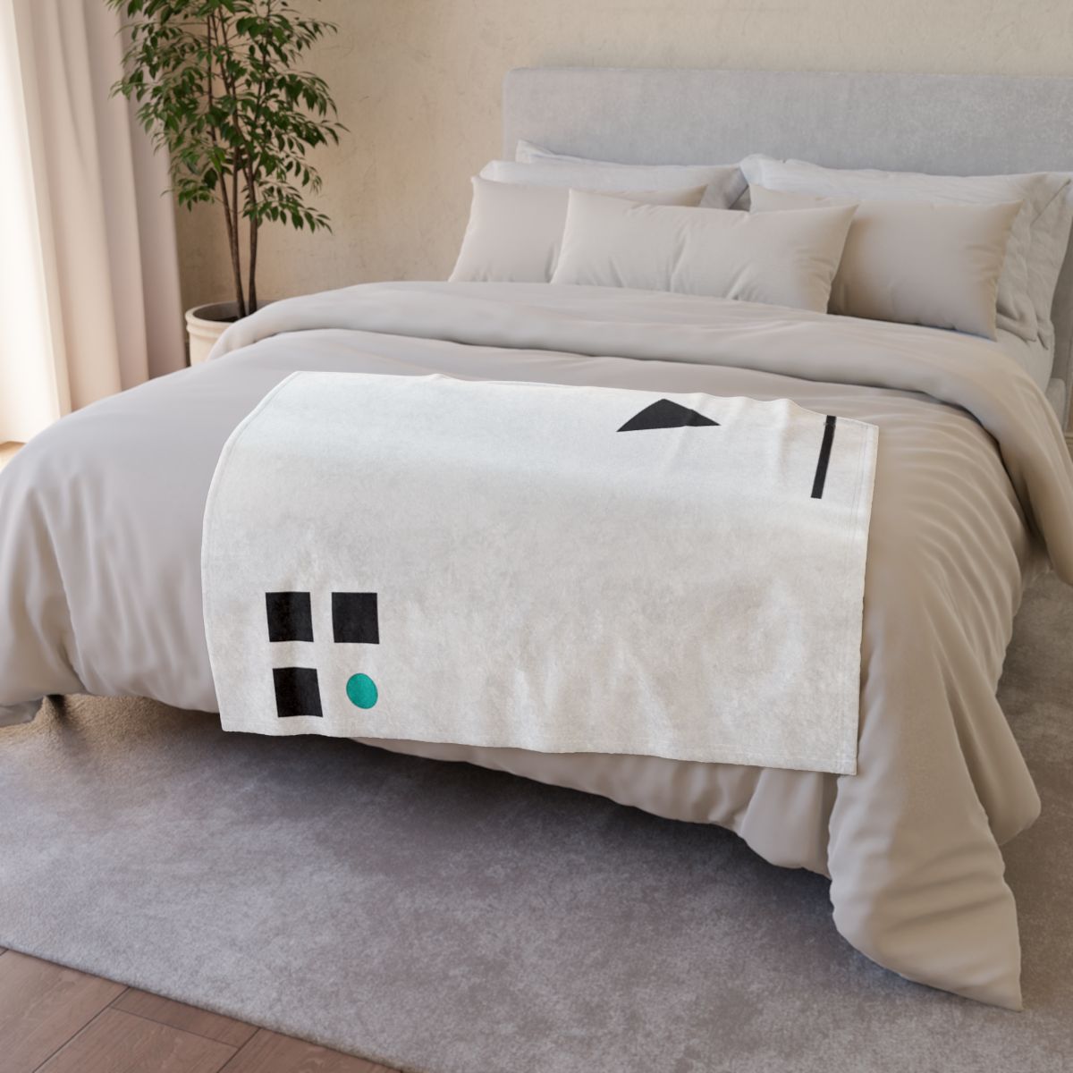 Corner Triad And Missing Cell Grid soft fleece blankets