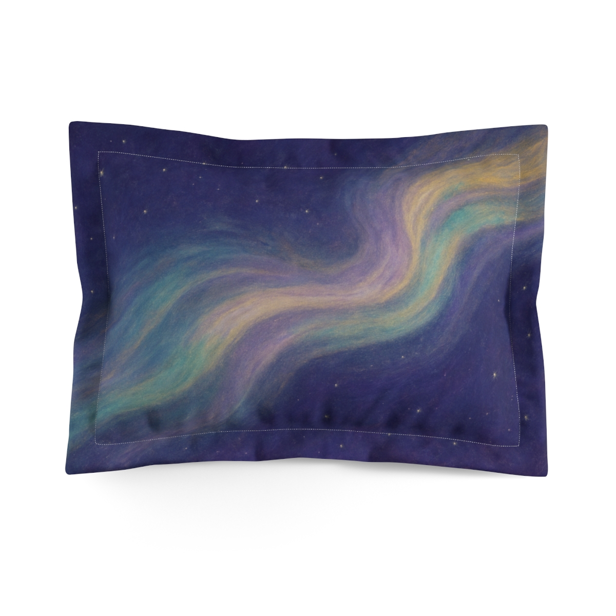 Cosmic Aurora Weave designer printed pillows