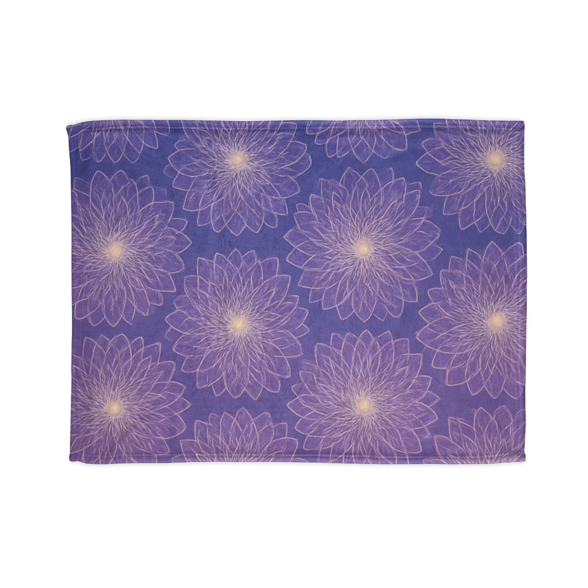 Cosmic Blossom Lattice soft fleece blankets