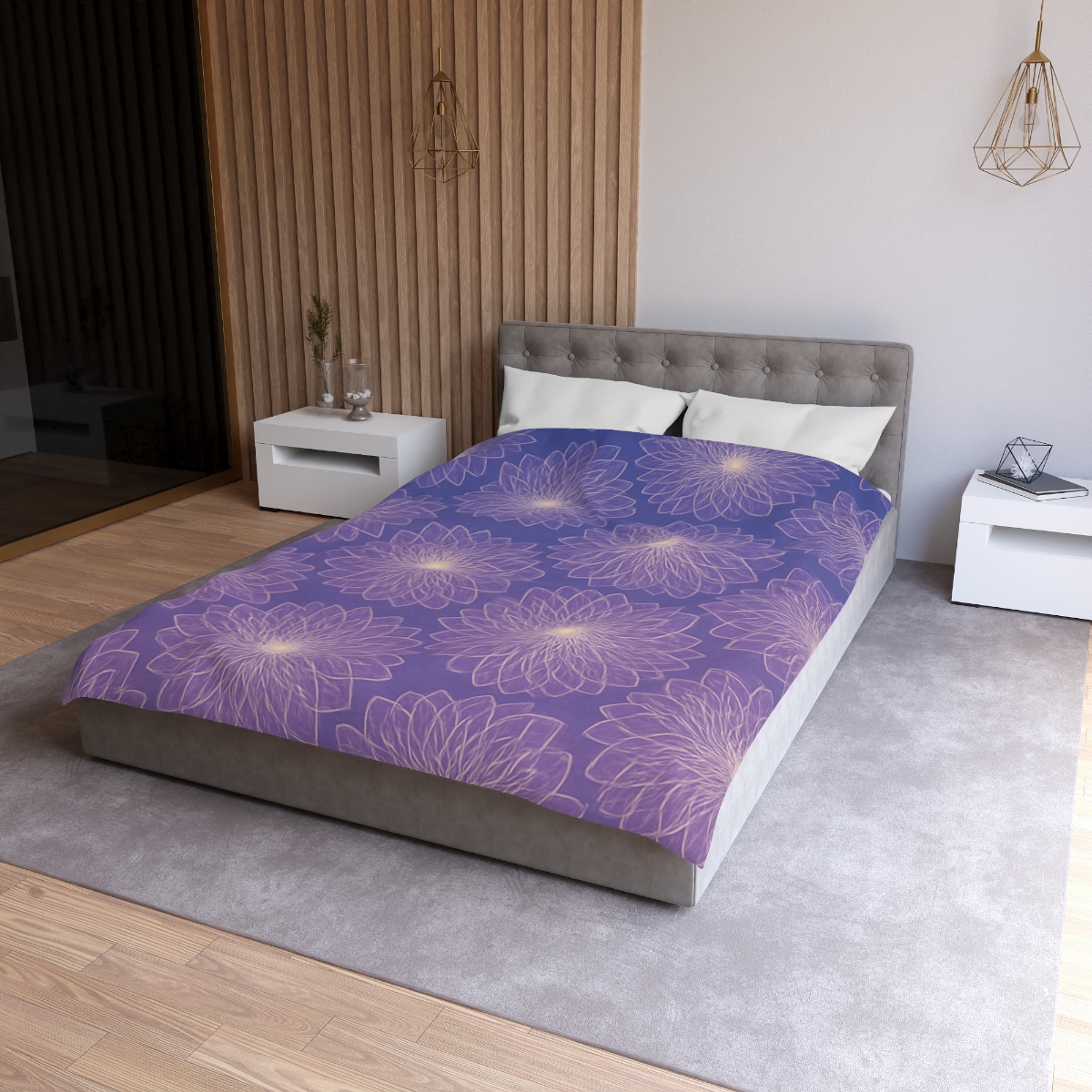 Cosmic Blossom Lattice duvets for gifts