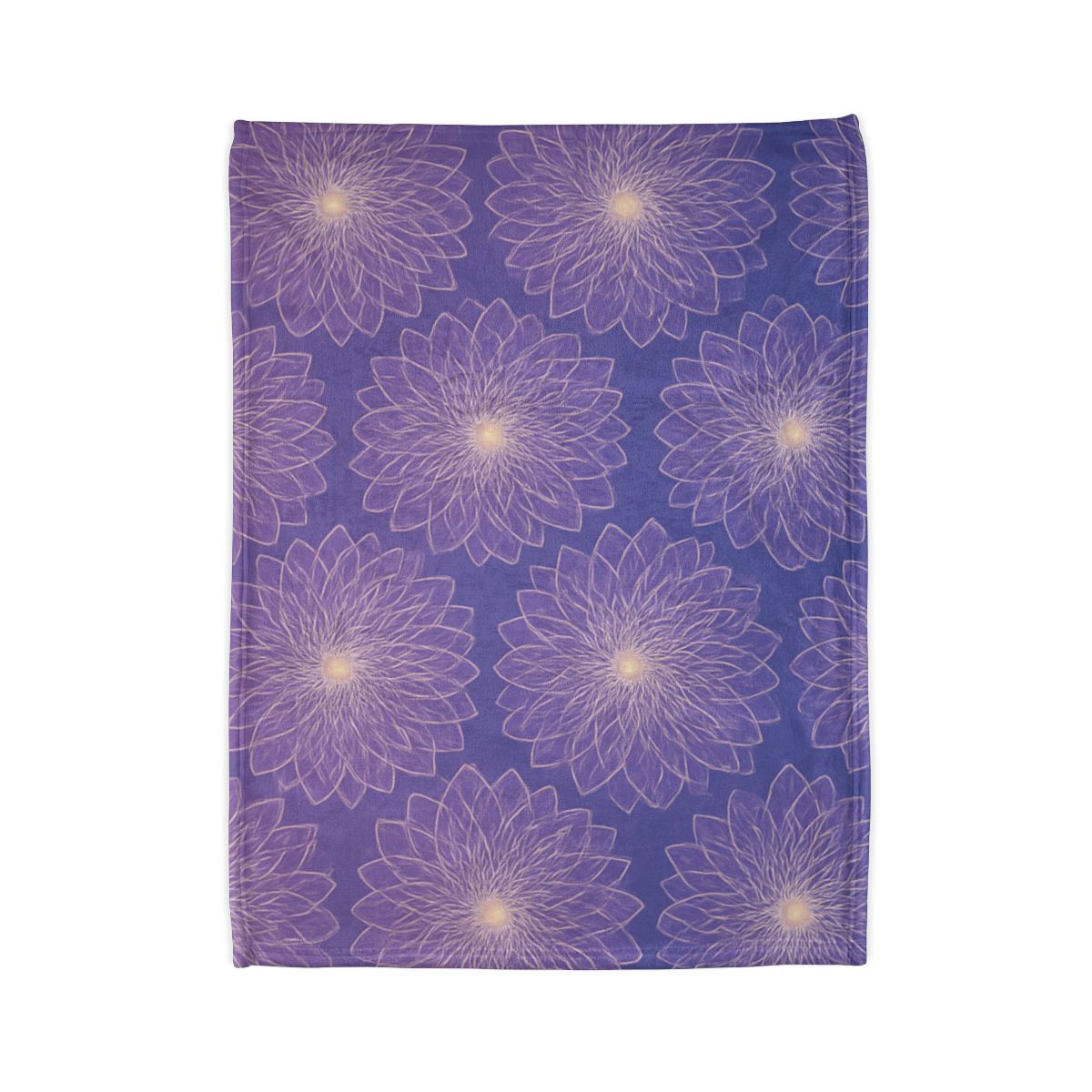 Cosmic Blossom Lattice soft fleece blankets