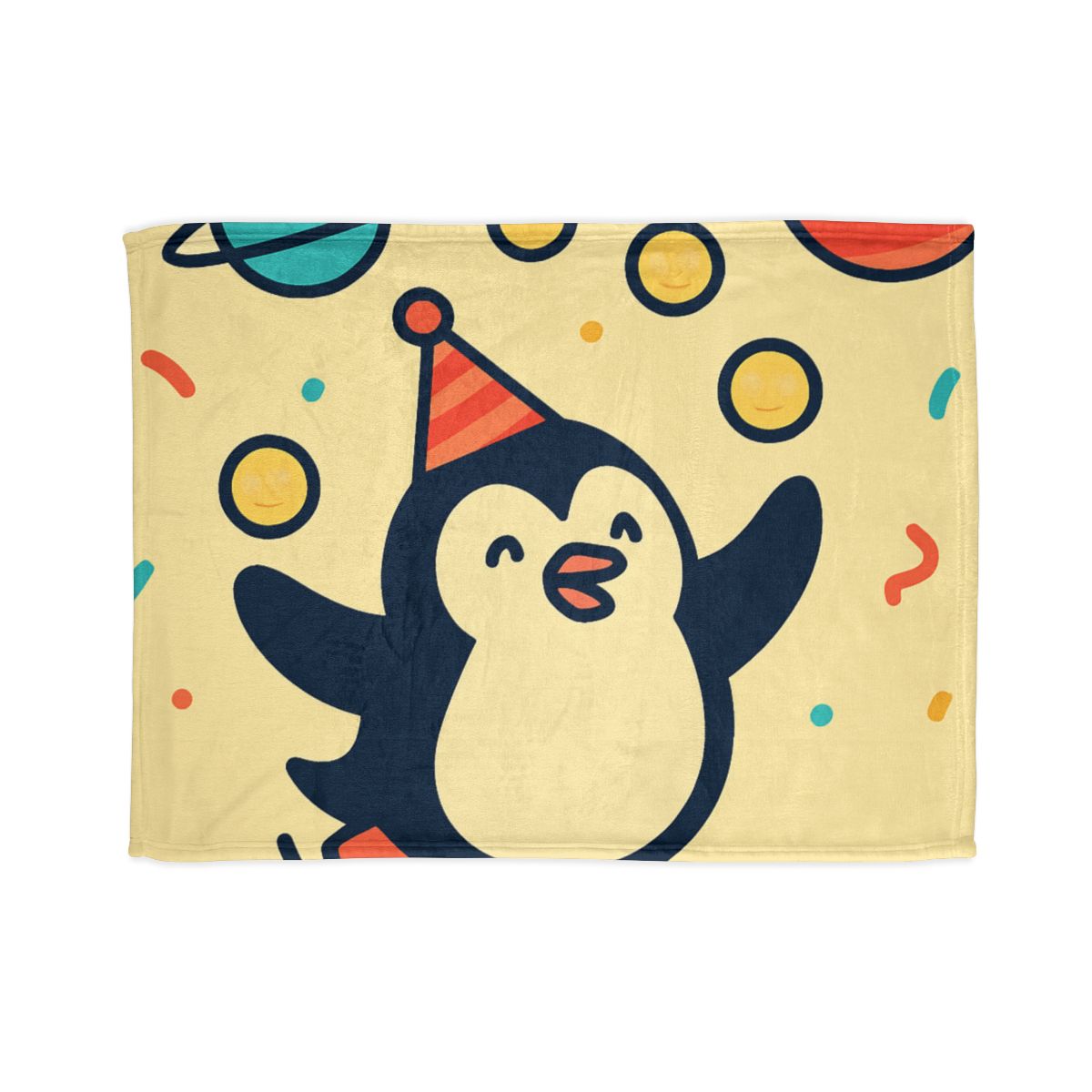 Cosmic Carnival Penguin warm winter blankets