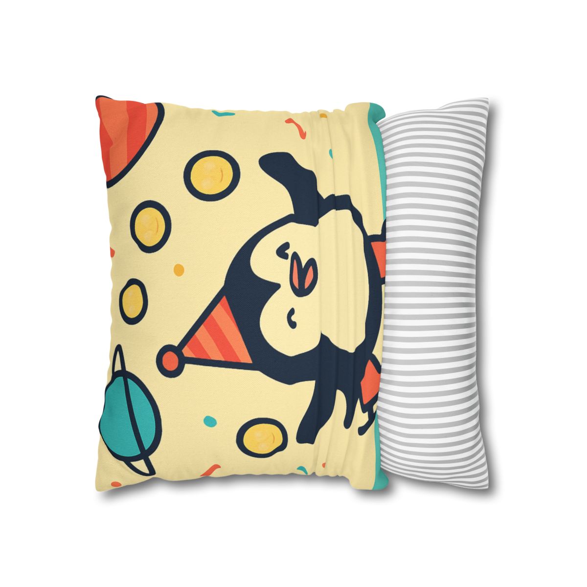 Cosmic Carnival Penguin designer print pillow cases
