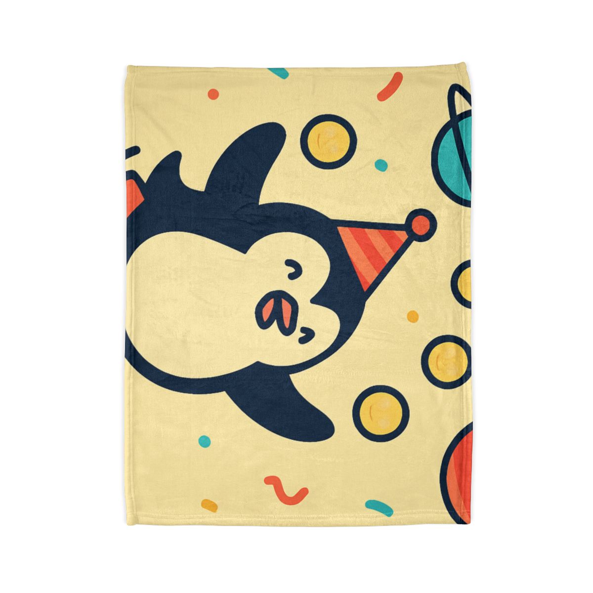 Cosmic Carnival Penguin warm winter blankets