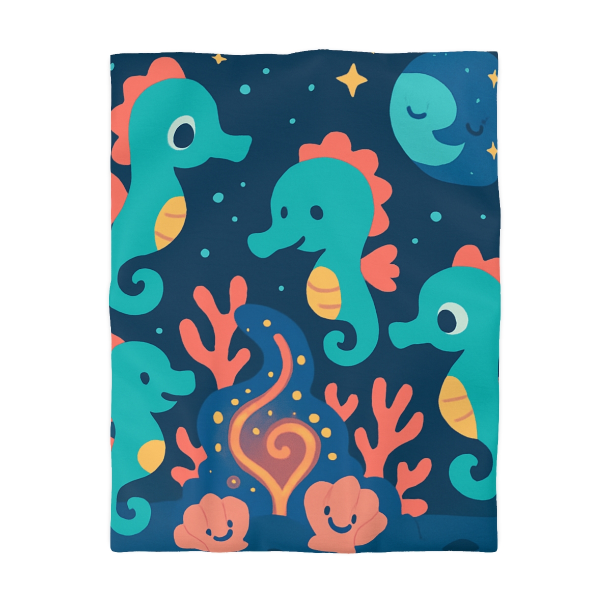 Cosmic Coral Carnival custom duvets
