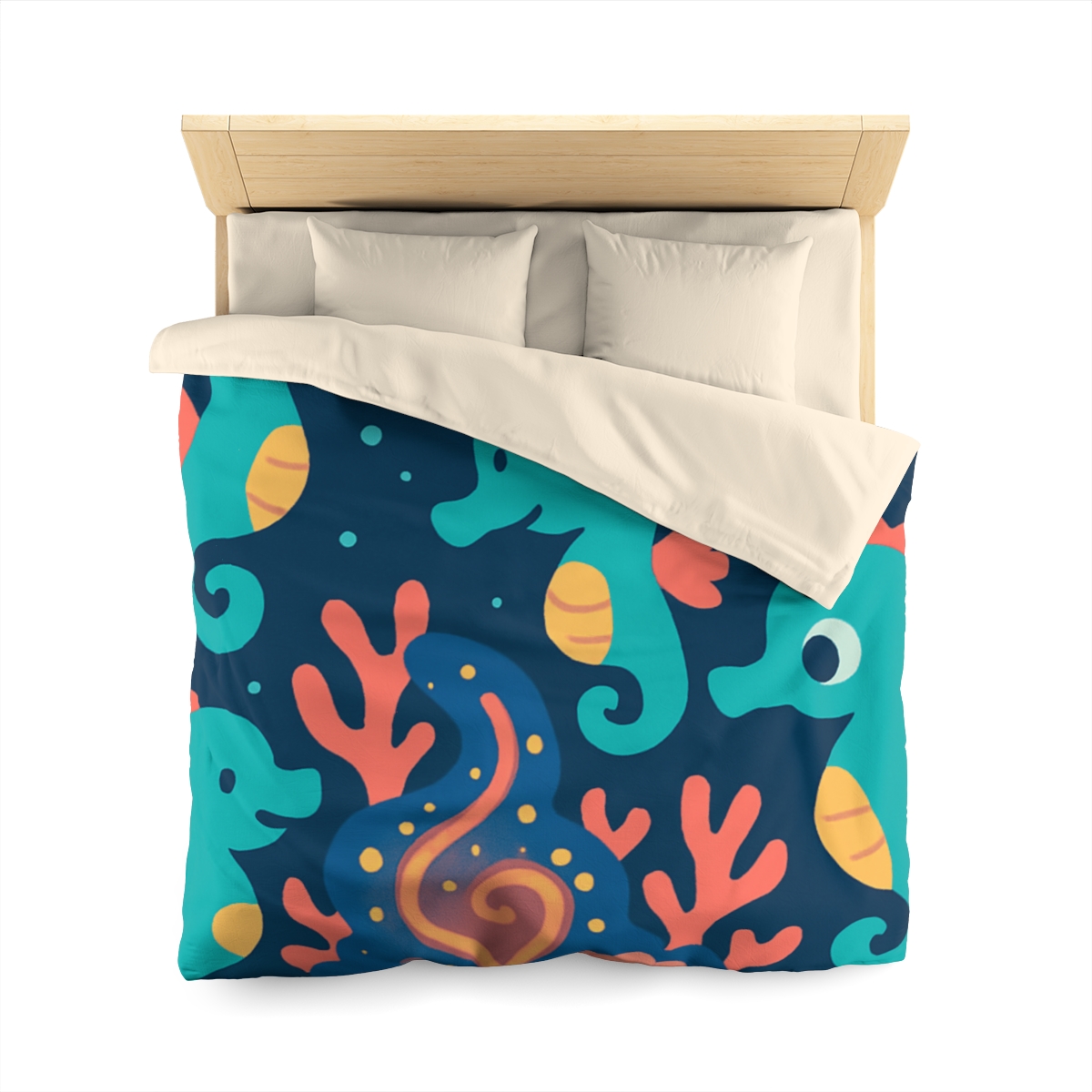 Cosmic Coral Carnival custom duvets