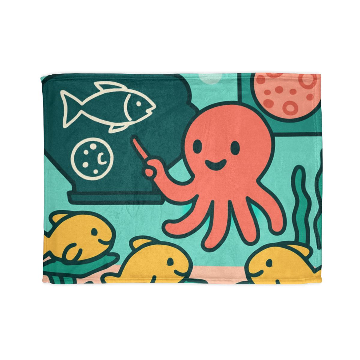 Cosmic Coral Classroom trendy patterned blankets