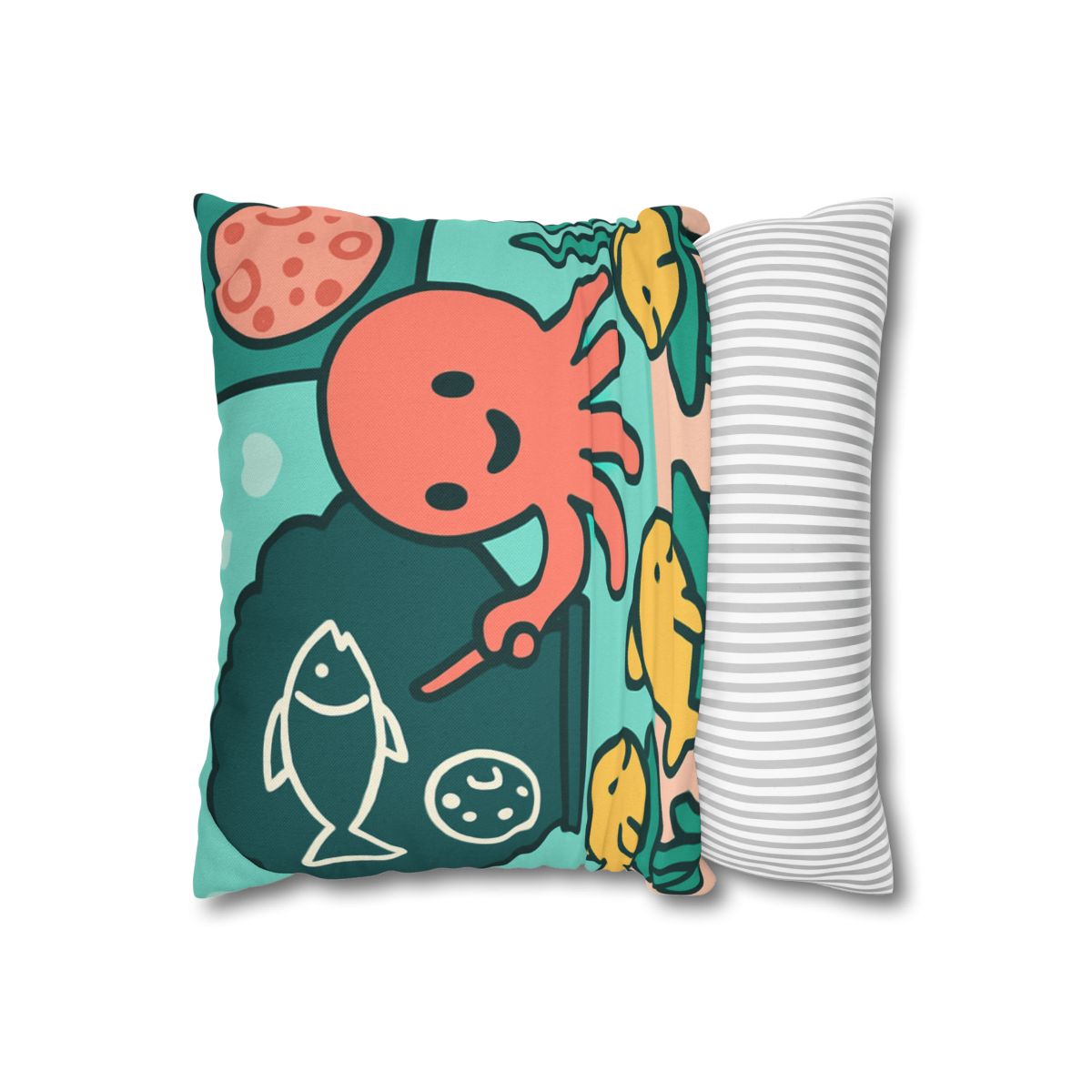 Cosmic Coral Classroom trendy patterned pillow cases