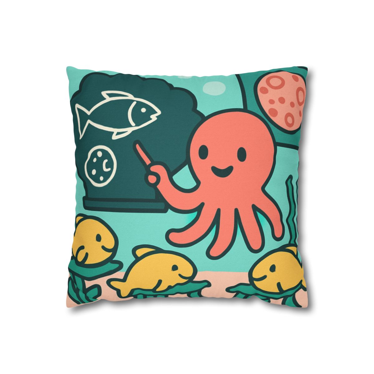 Cosmic Coral Classroom trendy patterned pillow cases