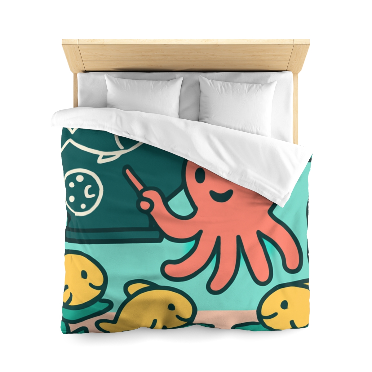 Cosmic Coral Classroom custom duvets