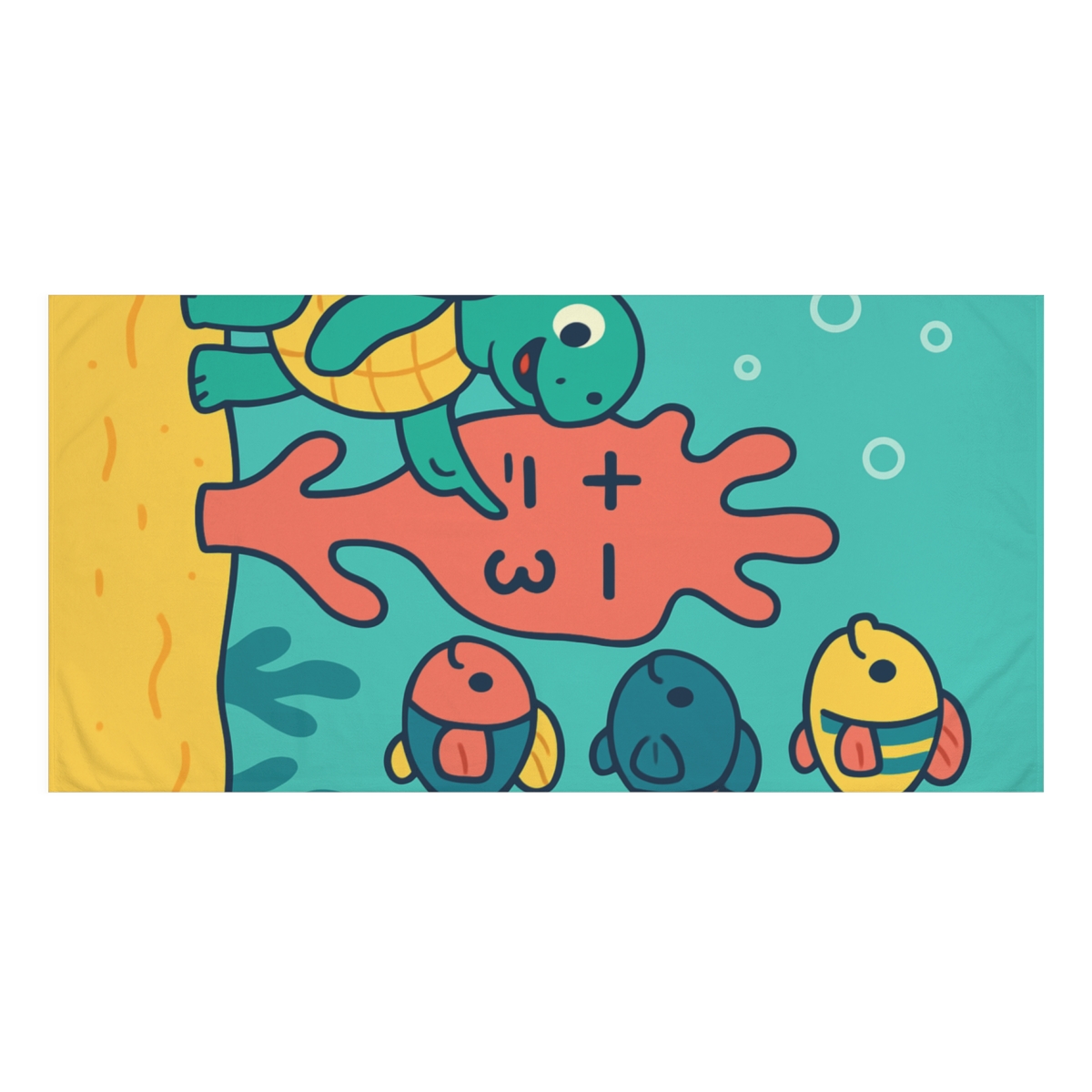 Cosmic Coral Classroom trendy hand towels