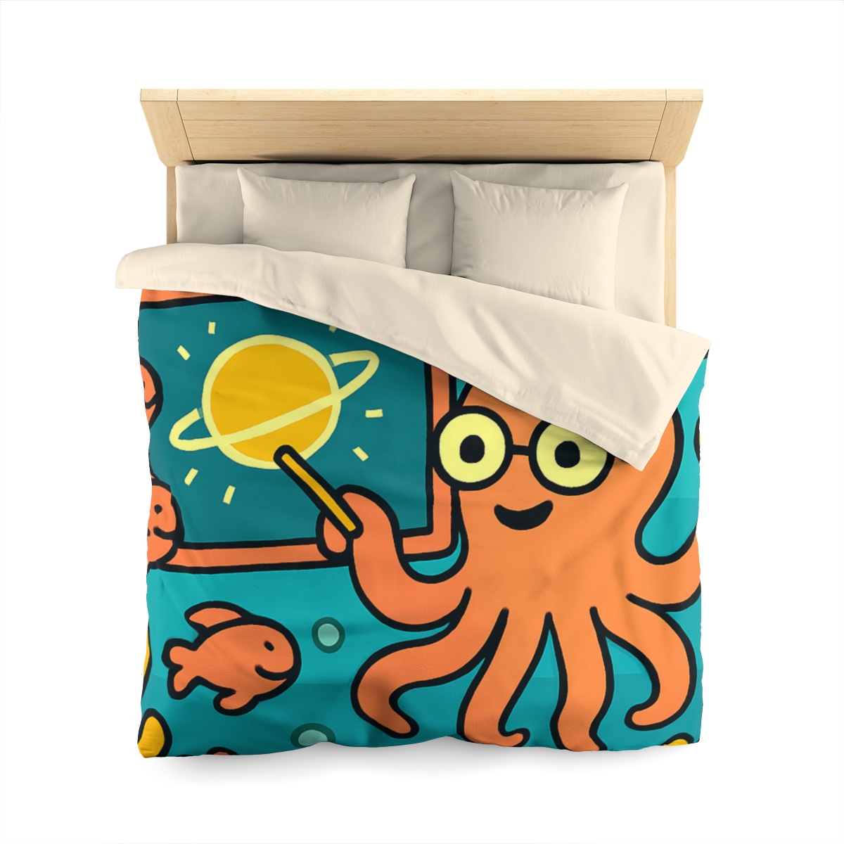 Cosmic Coral Reef Classroom custom duvets