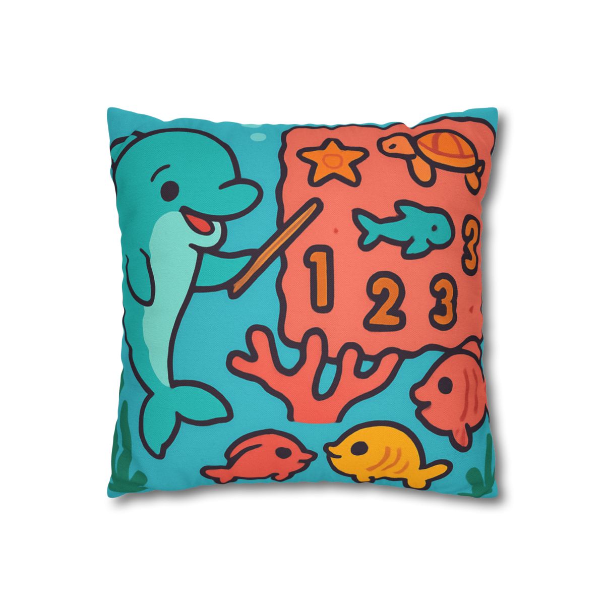 Cosmic Coral Reef Classroom soft cotton pillow cases