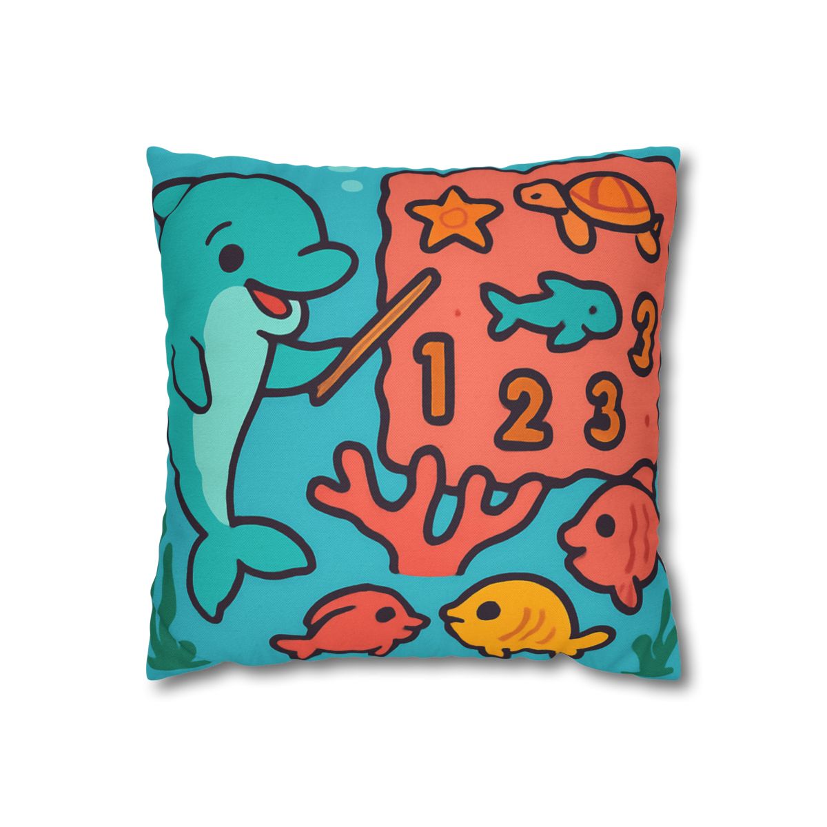 Cosmic Coral Reef Classroom soft cotton pillow cases