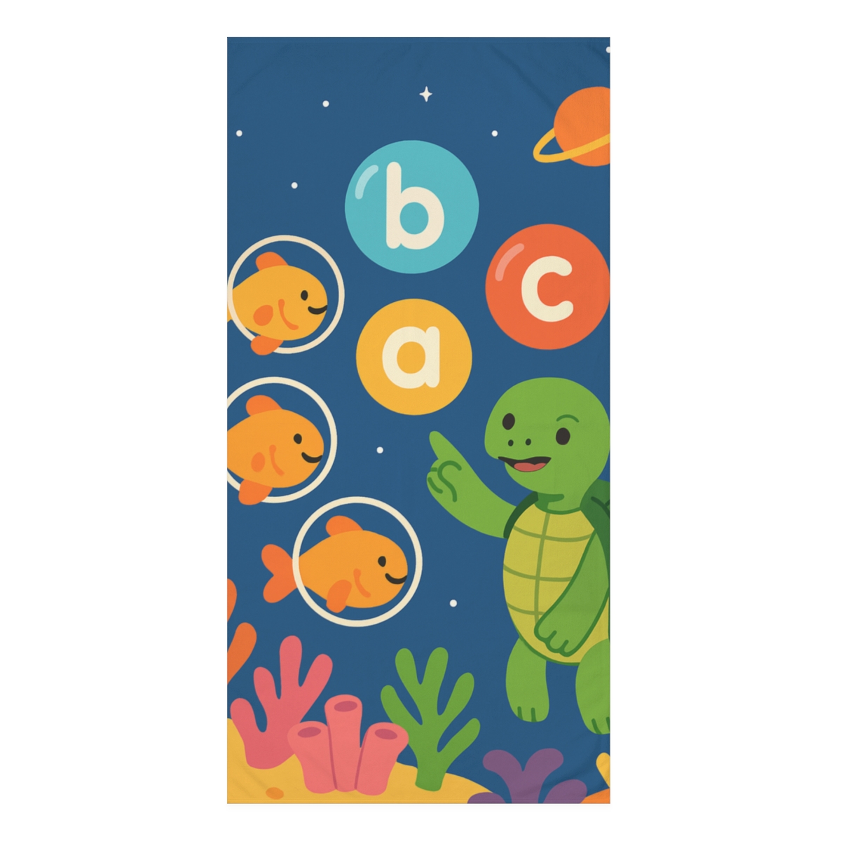 Cosmic Coral Reef Classroom soft cotton towels