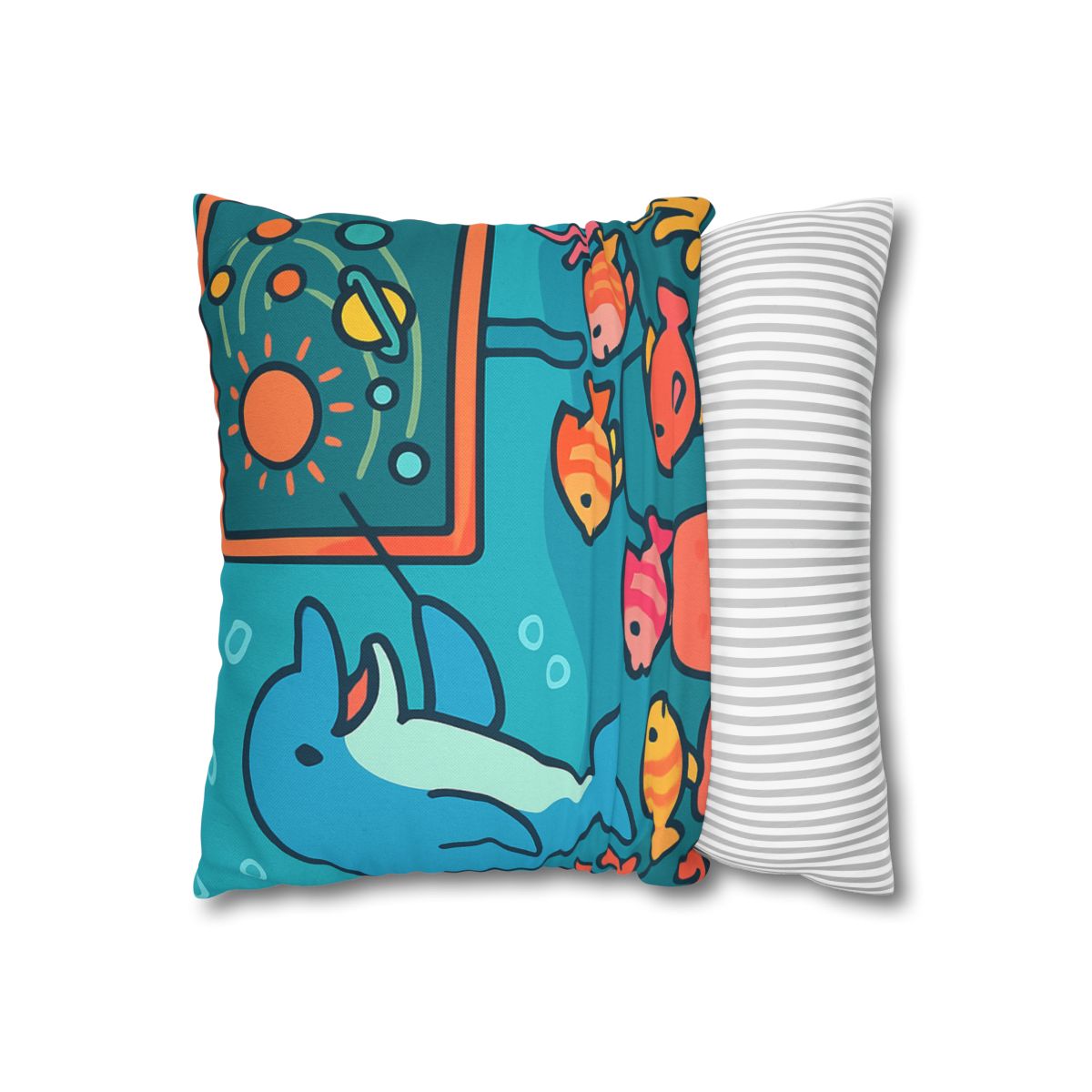 Cosmic Coral Reef Classroom personalized pillow covers