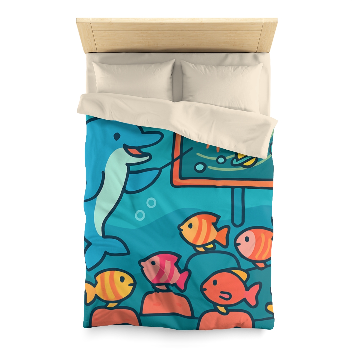 Cosmic Coral Reef Classroom trendy bedroom duvets