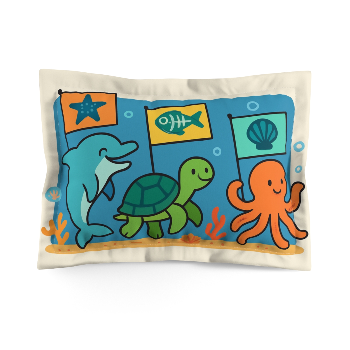 Cosmic Coral Reef Parade gift pillows for home