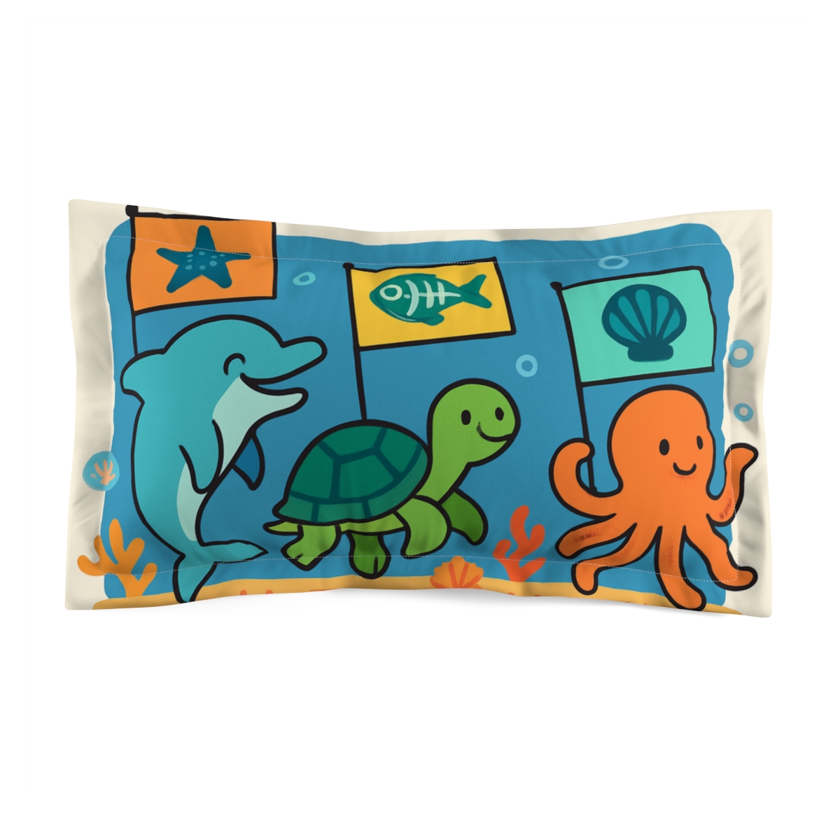 Cosmic Coral Reef Parade gift pillows for home