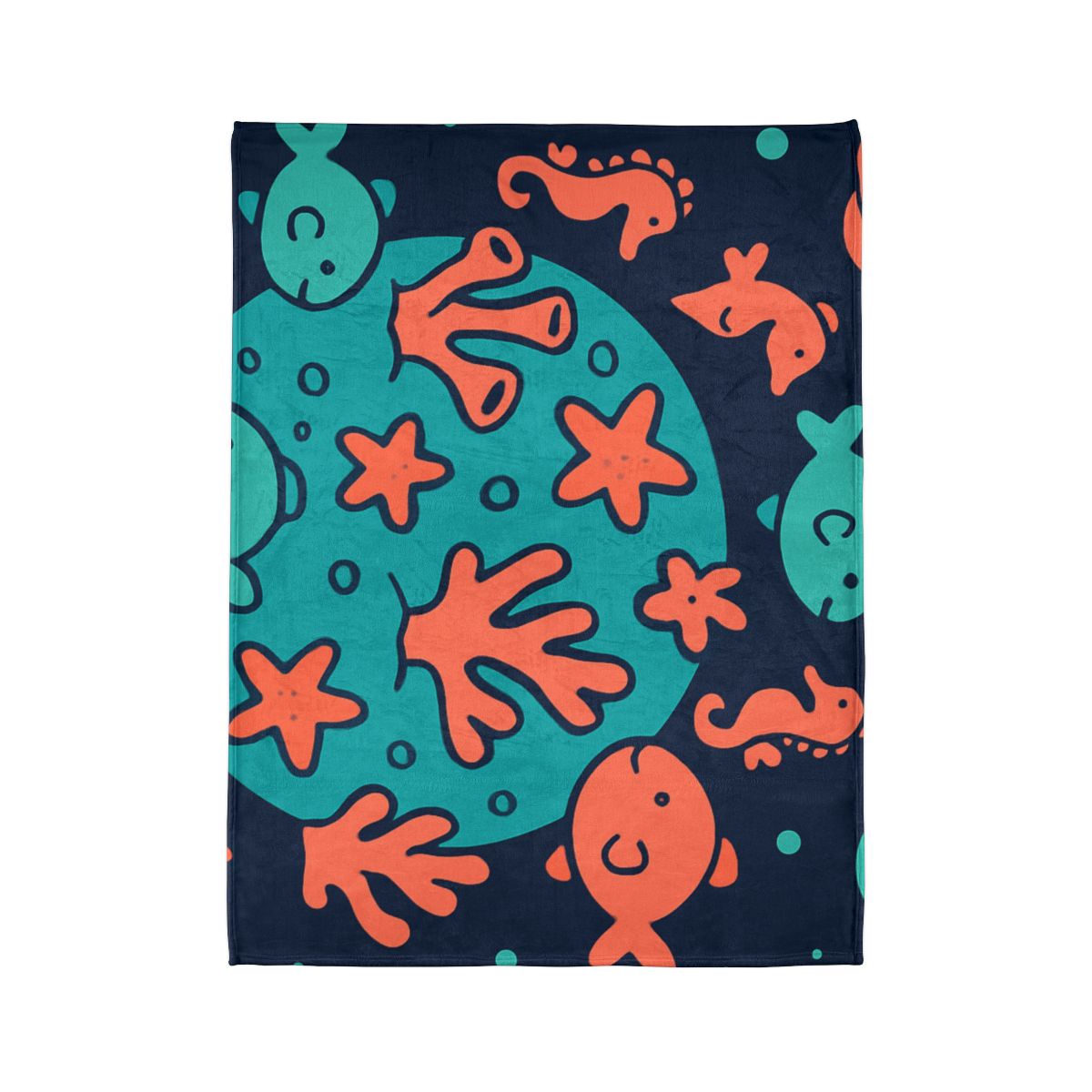 Cosmic Coral Reef Planet trendy patterned blankets