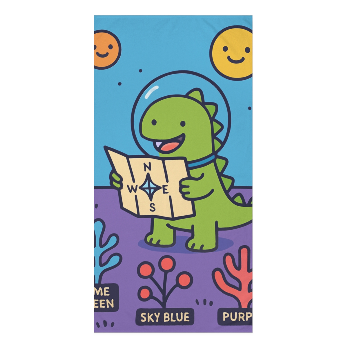 Cosmic Dino Explorer soft cotton towels