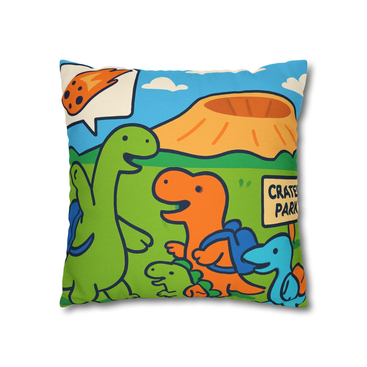 Cosmic Dino Field Trip comfortable bedding pillow covers
