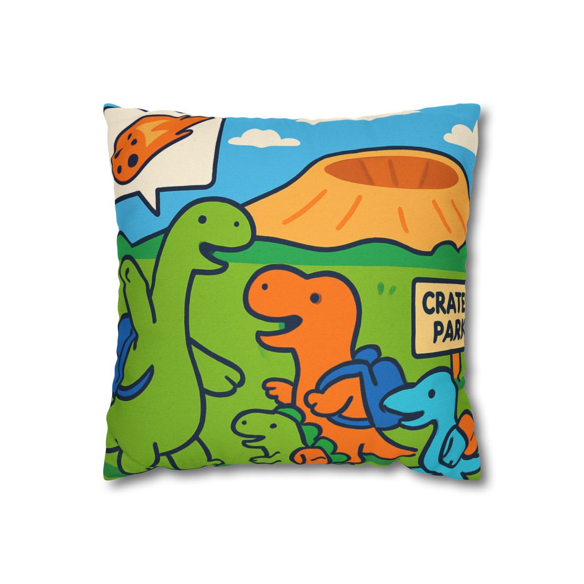 Cosmic Dino Field Trip comfortable bedding pillow covers