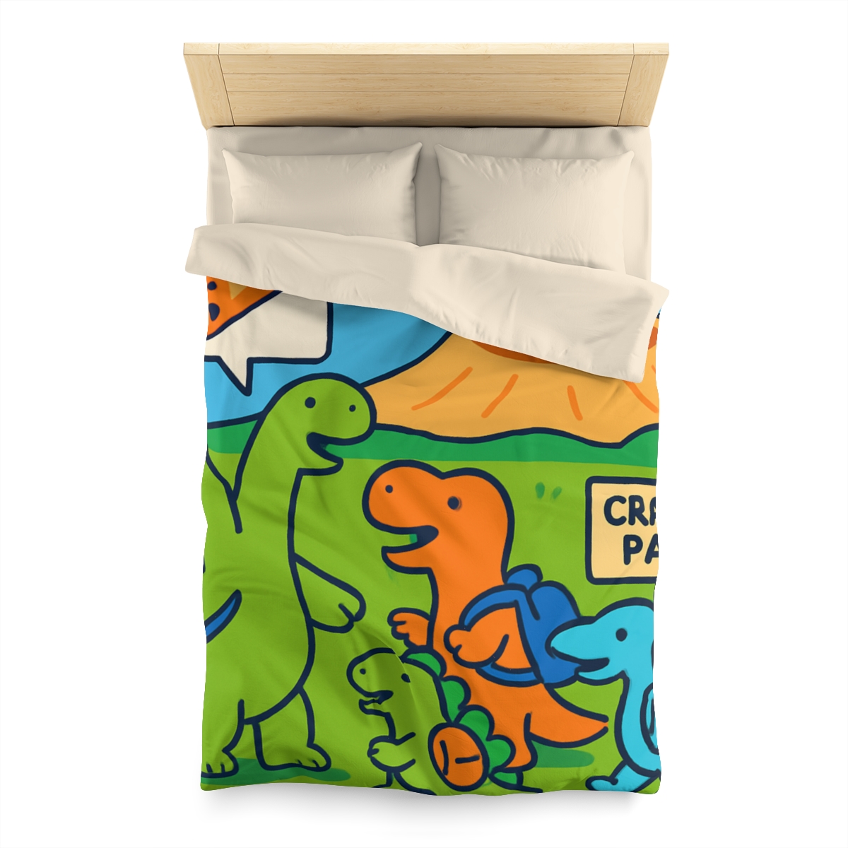 Cosmic Dino Field Trip unique patterned duvets