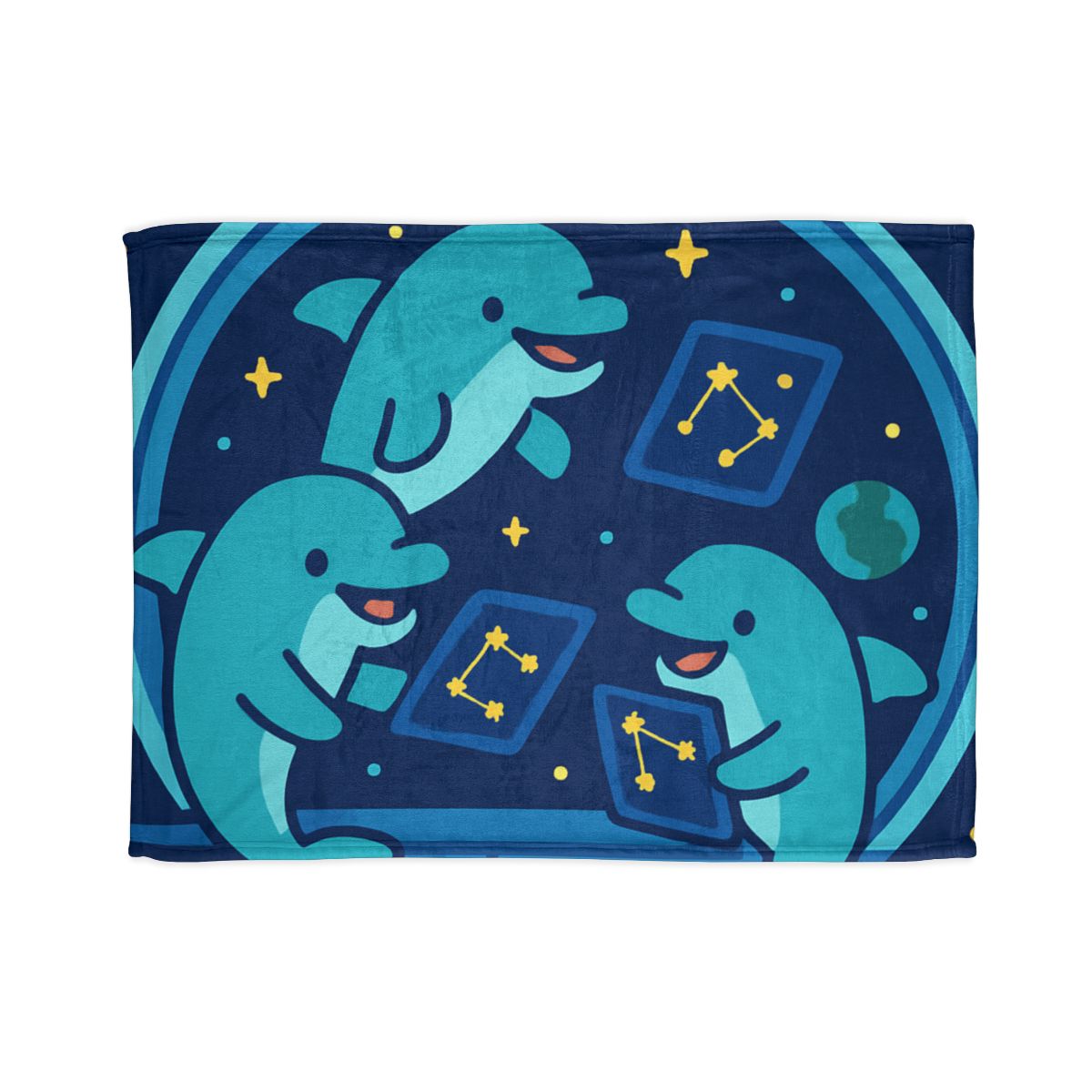 Cosmic Dolphin Classroom designer printed blankets