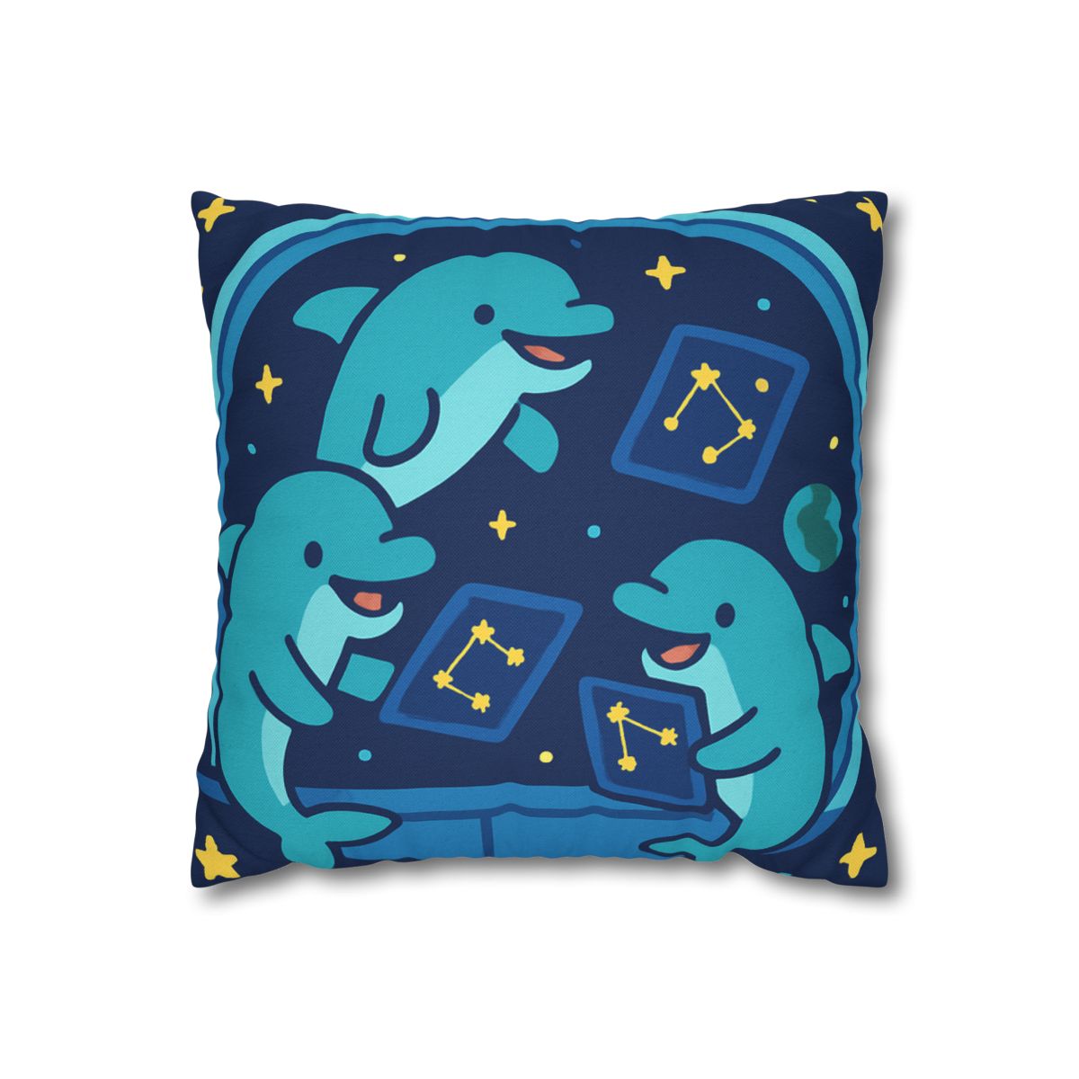 Cosmic Dolphin Classroom unique gift pillow cases