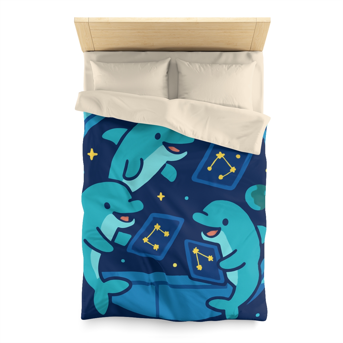 Cosmic Dolphin Classroom stylish duvet covers