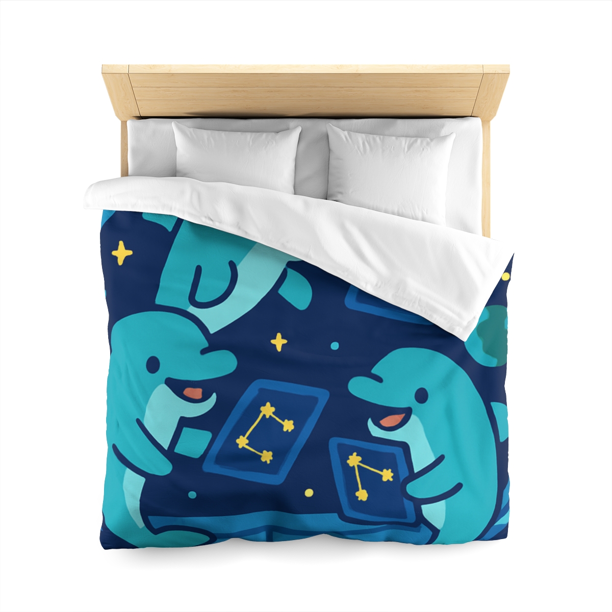 Cosmic Dolphin Classroom stylish duvet covers