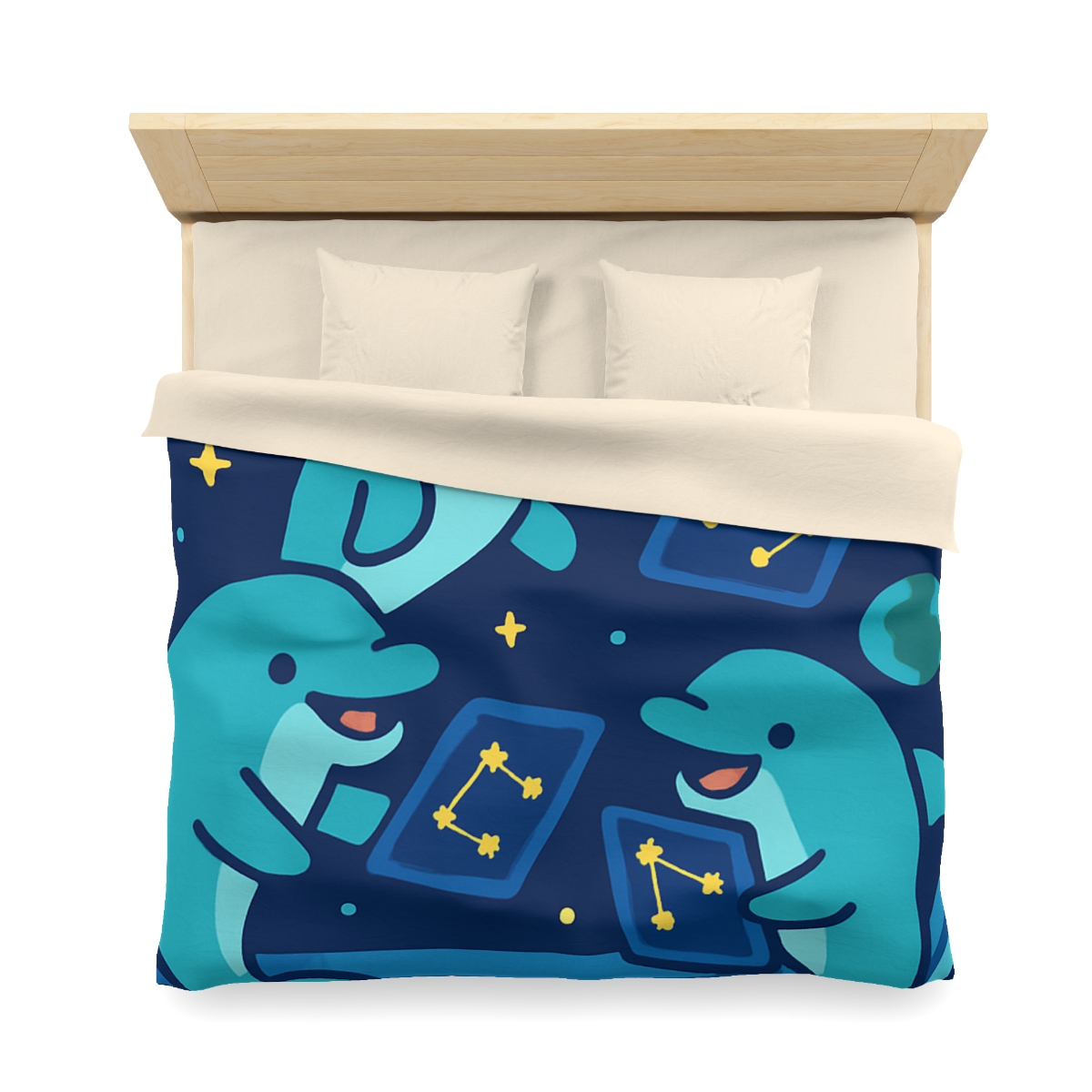 Cosmic Dolphin Classroom stylish duvet covers