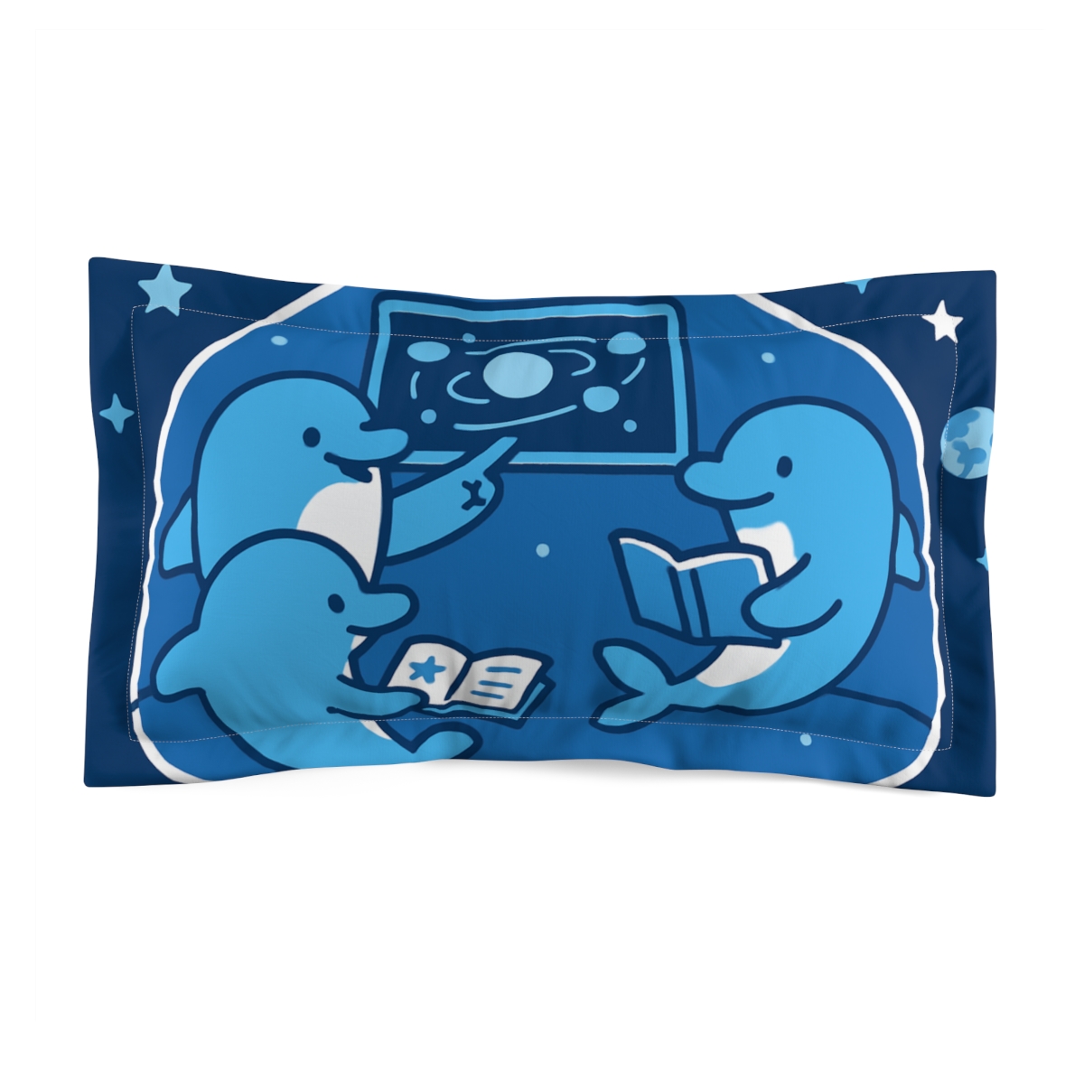 Cosmic Dolphin Classroom gift pillows for home