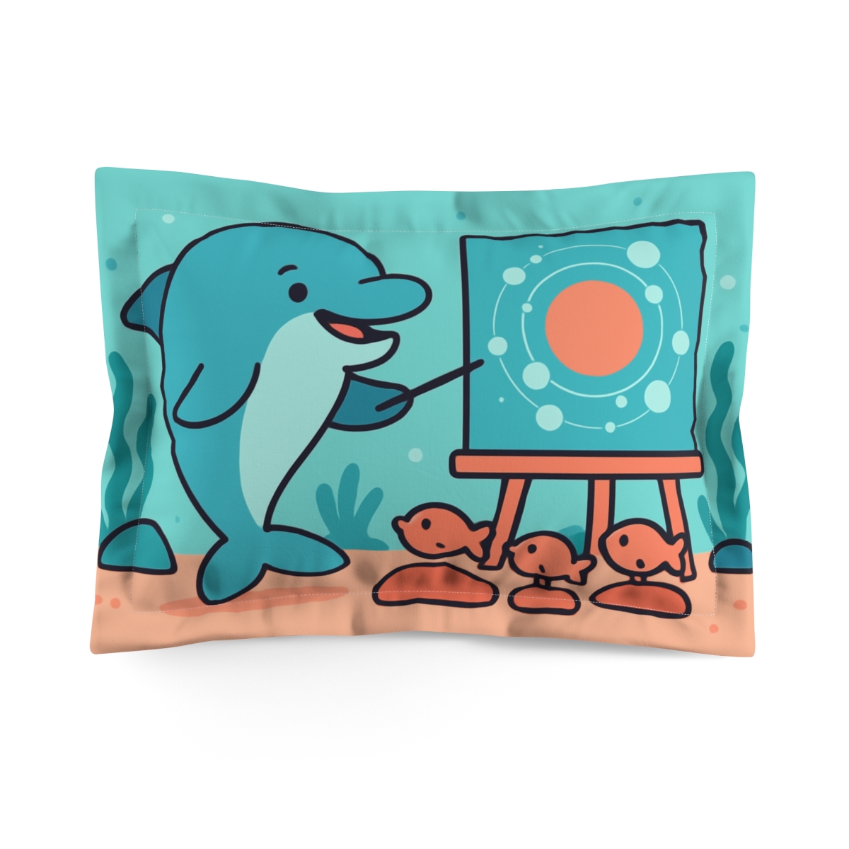 Cosmic Dolphin Classroom Reef custom pillows