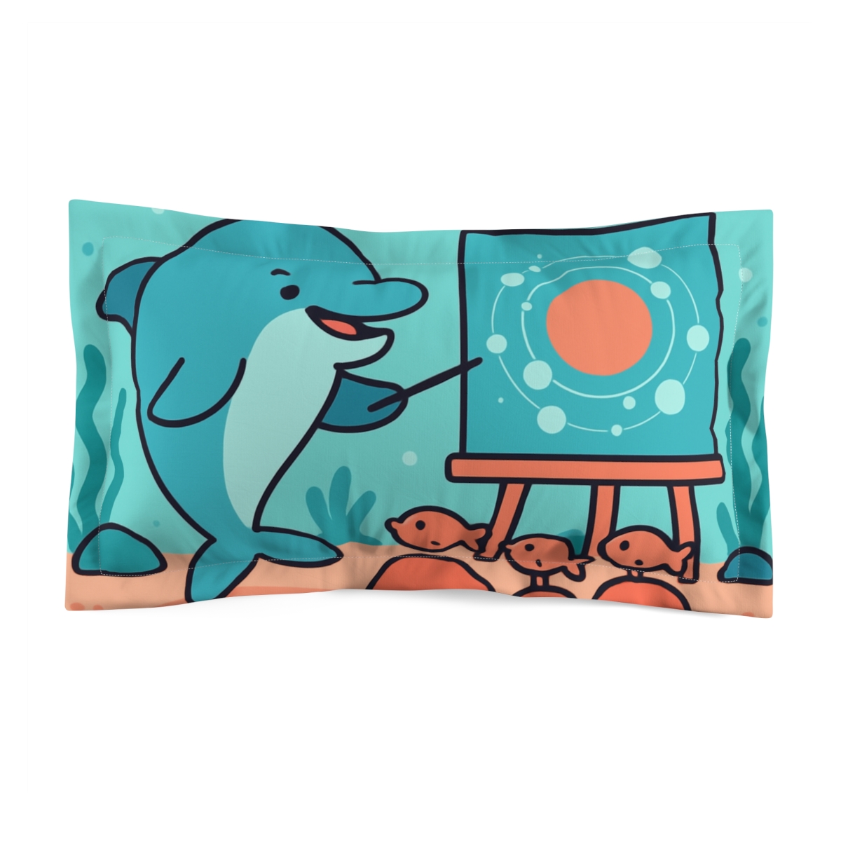 Cosmic Dolphin Classroom Reef custom pillows