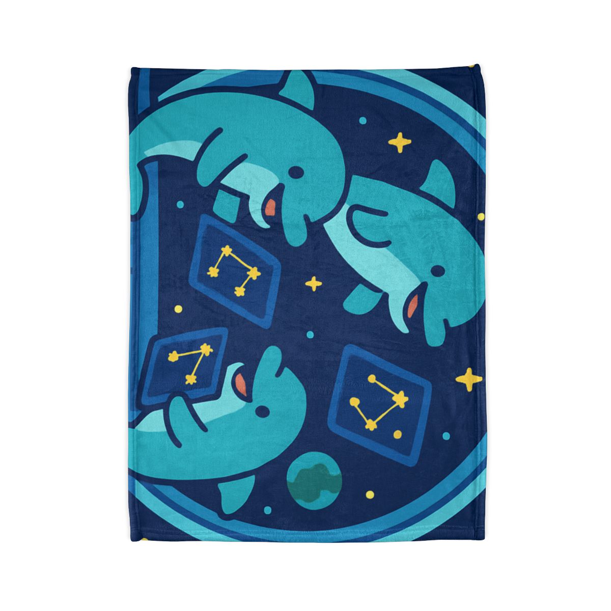 Cosmic Dolphin Classroom designer printed blankets