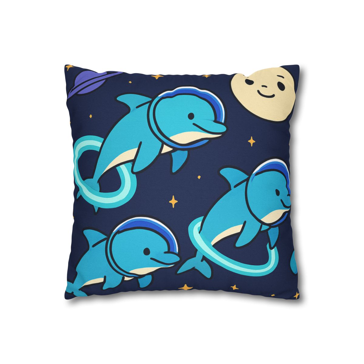 Cosmic Dolphin Playground custom pillow cases